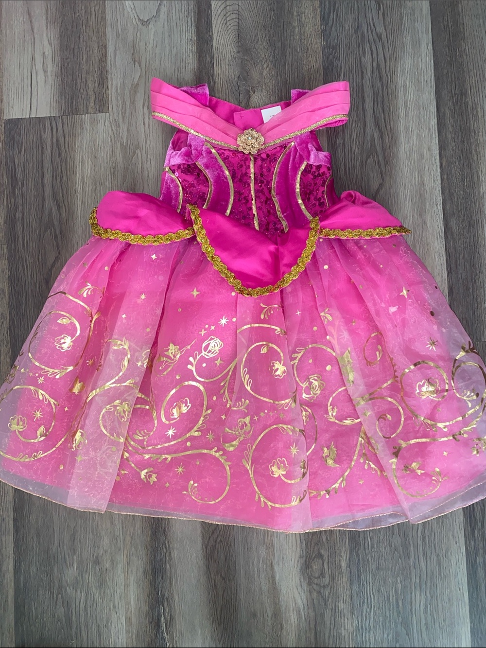 Disney World Bibbidi Bobbidi Boutique Aurora Princess Costume Dress 3t/4t
